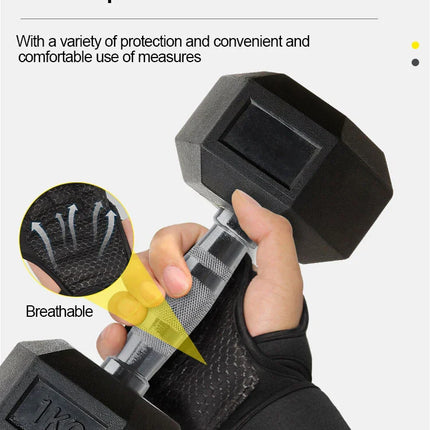 Training Sport Gloves for Men Women Workout Gloves Fitness Body Building Weightlifting Gym Hand Wrist Palm Protector Gloves