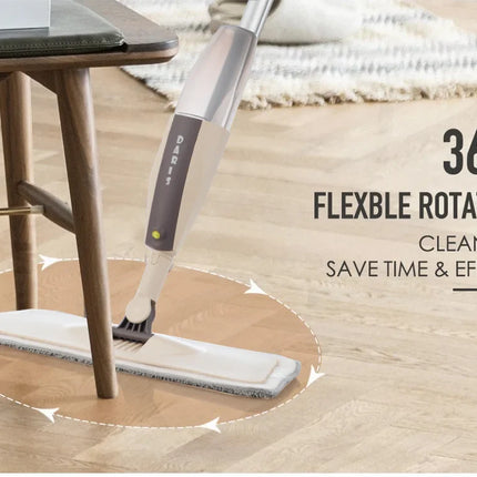 Spray Floor Mop with Replacement Microfiber Pads  Washing Flat Mop Home Kitchen Laminate Wood Ceramic Tiles Floor Cleaning Tools