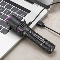15W High power UV 395/365nm USB Rechargeable Flashlight Cat Dog Urine Tinea Ore Money Scorpion Fluorescence Marker Purple Light