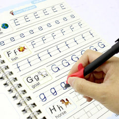 Sank Magic Practice Copybook Pen Preschools Kids Calligraphy English Verison Free Wiping Children Reusable Writing Book