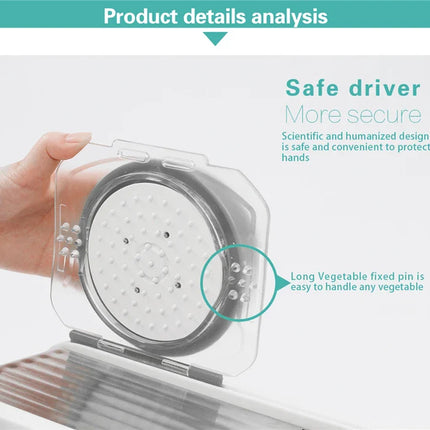 LMETJMA Ultra Sharp Mandoline Slicer Upgraded Vegetable Slicer Kitchen Adjustable Thickness Food Cutter Slicer Dicer KC0450