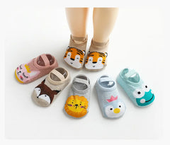 Spring Anti Slip Baby Socks Toddler Kids Floor Socks with Rubber Soles Autumn Newborn Baby Boy Girl Cartoon Cute Ball Warm Socks