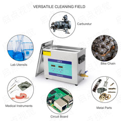 [Ships from UK ] AIPOI Ultrasonic Cleaner 800ml 2L 3.2L 6.5L 10L 15L 22L 30L Home Appliance