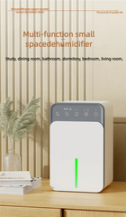 Intelligent timing air dehumidifier 1.5L, air dryer for home bedroom office kitchen deodorization and defrosting EU/US plug