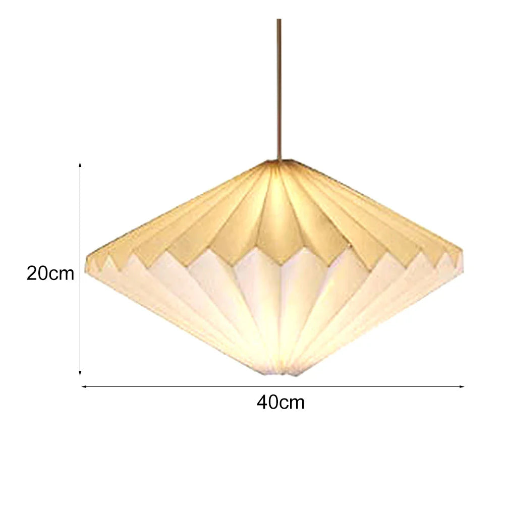 Hanging Lamp Cover Nordic Style Chandelier Lamp Shade Creative Paper Origami Ceiling Pendant Lampshade for Living Room Decor
