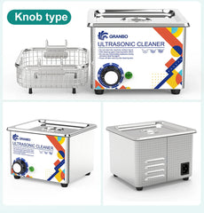 Granbosonic Ultrasonic Cleaner 800ML 1L 40KHz 35W 60W Easy Operation Jewelry Glasses Makeup Washer Bath New Design