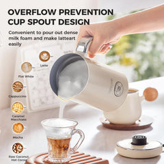 Automatic Milk Frother - Electric Foamer Hot Cold Cappuccino Maker Chocolate Mixer Warmer
