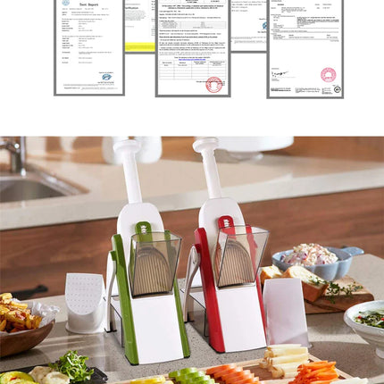 Mandoline Slicer for Kitchen, Kitchen Accessories, One for All Vegetable Slice, Food Chopper, Cutter, Dicer Fruit, French Fry, J