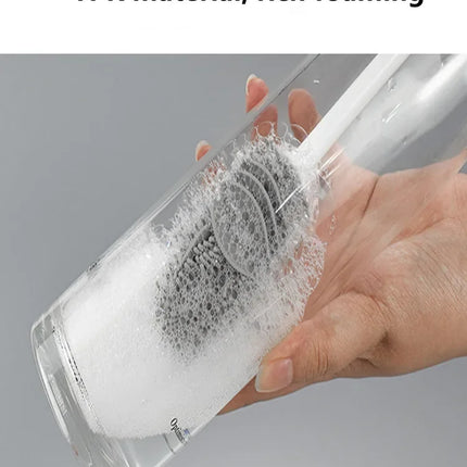 Hot Silicone Cup Brush Long Handle Milk Bottle Cleaning Brush  Water Bottles Glass Cup Cleaner Scrubber Kitchen Cleaning Tools