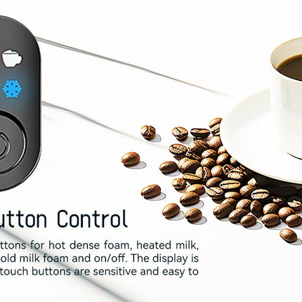 Fully Automatic Milk Frother Electric Hot and Cold for Making Latte Cappuccino Coffee Frothing Foamer Kitchen Appliances 400W