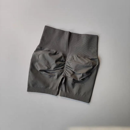 Summer High-Waist Women's Yoga Shorts Breathable Fitness Butt Lift Sports Running Shorts Cycling Push-Up Workout Gym Shorts