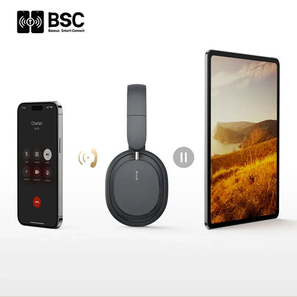 Baseus Bowie D05 Headphones Wireless Earphone Bluetooth 5.3 Headset HiFI Stereo Fones Foldable Wireless Wired Dual Use Headphone