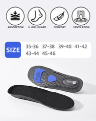 EVA Insoles for Shoes Sole Shock Orthotic Insole Absorption Deodorant Breathable Cushion Running Insoles for Feet Arch Suppor