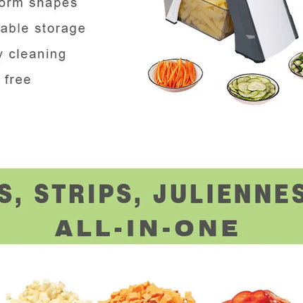 Mandoline Slicer for Kitchen, Kitchen Accessories, One for All Vegetable Slice, Food Chopper, Cutter, Dicer Fruit, French Fry, J
