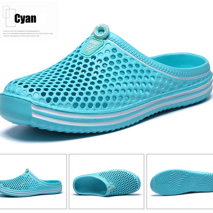 YRZL Men Summer Shoes Sandals Men's Holes Sandals Hollow Breathable Flip Flops Clogs Shoes Fashion Beach Slippers Big Size 45