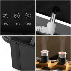 250ml Titanic Ship Model Air Humidifier Essential Oil Diffuser Jellyfish Smoke Ring Spray Aroma Diffuser Night Light for Home