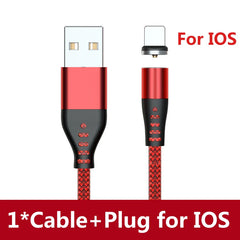 AUFU LED Magnetic USB Charging Cable USB Type C Phone Cable Magnet Phone Charger Micro USB For iPhone 11 12 Pro Max For Xiaomi