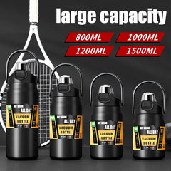 1500ML Stainless Steel Thermo Bottle Portable Thermos Large Capacity Thermo Water Bottle Tumbler Thermoses Outdoor Vacuum Flasks