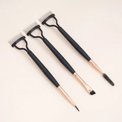 NEW Eyelash Beauty Collapsible Separator Portable Eyelash Brush Comb Mascara Curl Eye Lash Stainless Steel Eyelash Combing Tools
