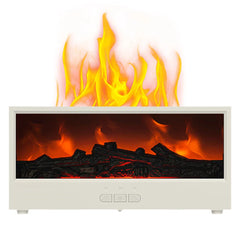 Fireplace Air Humidifier Dynamic Flame Essential Oil Diffuser 150ml Aromatherapy Diffuser with Timer Cool Mist Humidifier