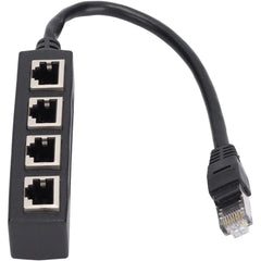 Ethernet Splitter, RJ45 1 Male to 4 x Female LAN Ethernet Splitter Adapter Cable Suitable Super Cat5,Cat5e,Cat6,Cat7 LAN Adapter