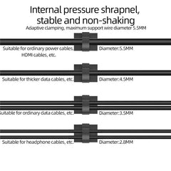 30pcs Cable Organizer Clips Cord Holder Desktop Workstation Wire Manager USB Charging Data Line Bobbin Winder Cable Management