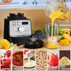 BioloMix Professional Blender Smoothie Mixer with 2L BPA Free Pitcher, Smart Timer And Pre-programed Peak 2200W Power Mixer