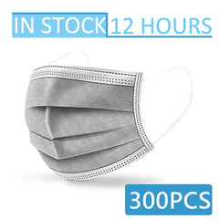 Black Disposable Mask Industrial 3 Layer Ply Filter Mask Adult Adjustable Mouth Face Masks Mascarillas Quirurgicas Homologadas