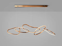 Modern Simplicity Circle LED Pendant Lights for Dining Living Home Decor Hanging Ring Chandelier Lamp Fixture