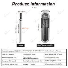 Wireless Cooking Thermometer Food Meat Steak Digital Bluetooth Barbecue Accessories Kitchen Oven Grill BBQ Smart Thermometers