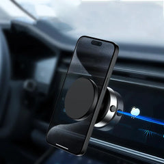 Car Magnetic Vacuum Adsorption Bracket 360 Degree Rotating Aluminum Alloy Mobile Phone Holder For 4.7-inch Or Above Smartphones