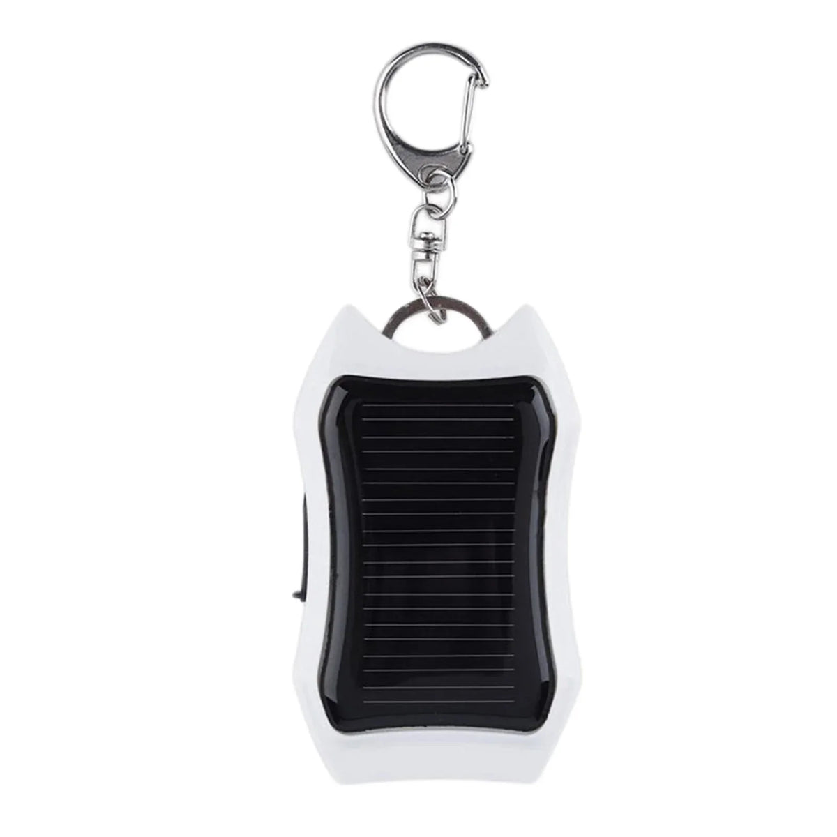 Keychain Power Bank USB External Solar 950mAH Cell Phone Backup Power Bank with 3 LED Light Charging Equipment for Hiking Travel