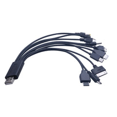 10In1 USB to Multi-ports USB Cable Universal Phone Charging Cable Multi-head Charging Cable Cord For Samsung Nokia Phone Charger