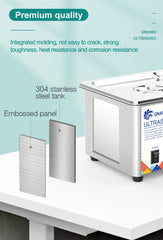 Granbosonic Ultrasonic Cleaner 800ML 1L 40KHz 35W 60W Easy Operation Jewelry Glasses Makeup Washer Bath New Design