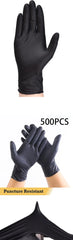 Nitrile Gloves Disposable Thickened Wear Resistant Black Food Household Food Grade Protective Dishwashing Rubber Wholesale Latex