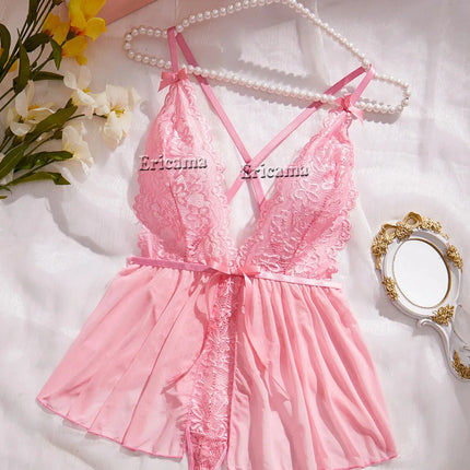 Sexy Lingerie Woman Lace Transparent Underwear Brief Sets Delicate Bra Kit Push Up Breves Sets Thin Sexy Erotic Bras Bodysuit