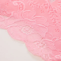 3PC/Set Women Sexy Lace Panties Low Rise Hollow Out Briefs Floral Transparent Underwear for Feamale Elastic Straps Soft Lingerie