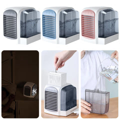 3-in-1 Summer Water-Cooled Fan Mini Air Cooler Humidifier Home Air Conditioner Desktop Fan Detachable Air Cooler Electric Fans
