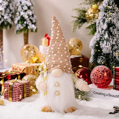 1~4pcs 2024 Christmas Doll Elf Knitted Gnome with Led Night Light Christmas Decorations for Home Xmas Navidad New Year 2025 Gift