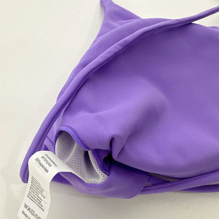 Solid Color Underwear Cross-back Women Fitness Bra Yoga Vest Gym Sport Top Hollow back Push With Chest Pad Four shoulder straps