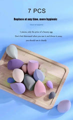 7PCS Canned Cosmetic Sponge Set Dry And Wet Liquid Foundation Powder Puff Professional Cosmetic Tools Make-up Artist
