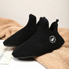 Winter Slippers Men Couples Slippers Non-slip Warm Women and Men Slipper Indoor Soft Shoes Comfortable Flat Home Cotton Shoe