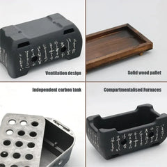 Bbq Grill Outdoors Barbecue Grill Furnace Stove Barbecue Portable Grill Outdoor Stove Save Space Charcoal Furnace High-capacity