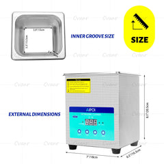 [Ships from UK ] AIPOI Ultrasonic Cleaner 800ml 2L 3.2L 6.5L 10L 15L 22L 30L Home Appliance