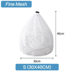1PC Mesh Laundry Bag - Machine Washable Drawstring Design Travel Wash Bag for Blouses, Hosiery, Stockings, and Underwear