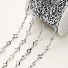 1Meter/Pack 5.5MM 14/18K Gold Plated Brass Rhombus Chain For Jewelry Making Necklace Bracelets Chain Jewelry Making Supplies