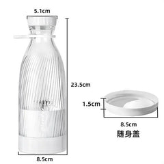 500ML Portable Blender Electric Juicer Fruit Mixers USB Rechargeable Blender  juice Cup Bottle 6 Blades