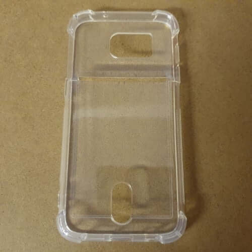 Soft TPU Clear Case With Card Slot - For Samsung S7
