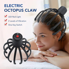 Electric Scalp Massager - Octopus Claw Head Massager for Stress Relief Headache Vibration