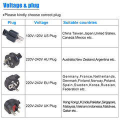 Granbosonic Ultrasonic Cleaner 800ML 1L 40KHz 35W 60W Easy Operation Jewelry Glasses Makeup Washer Bath New Design